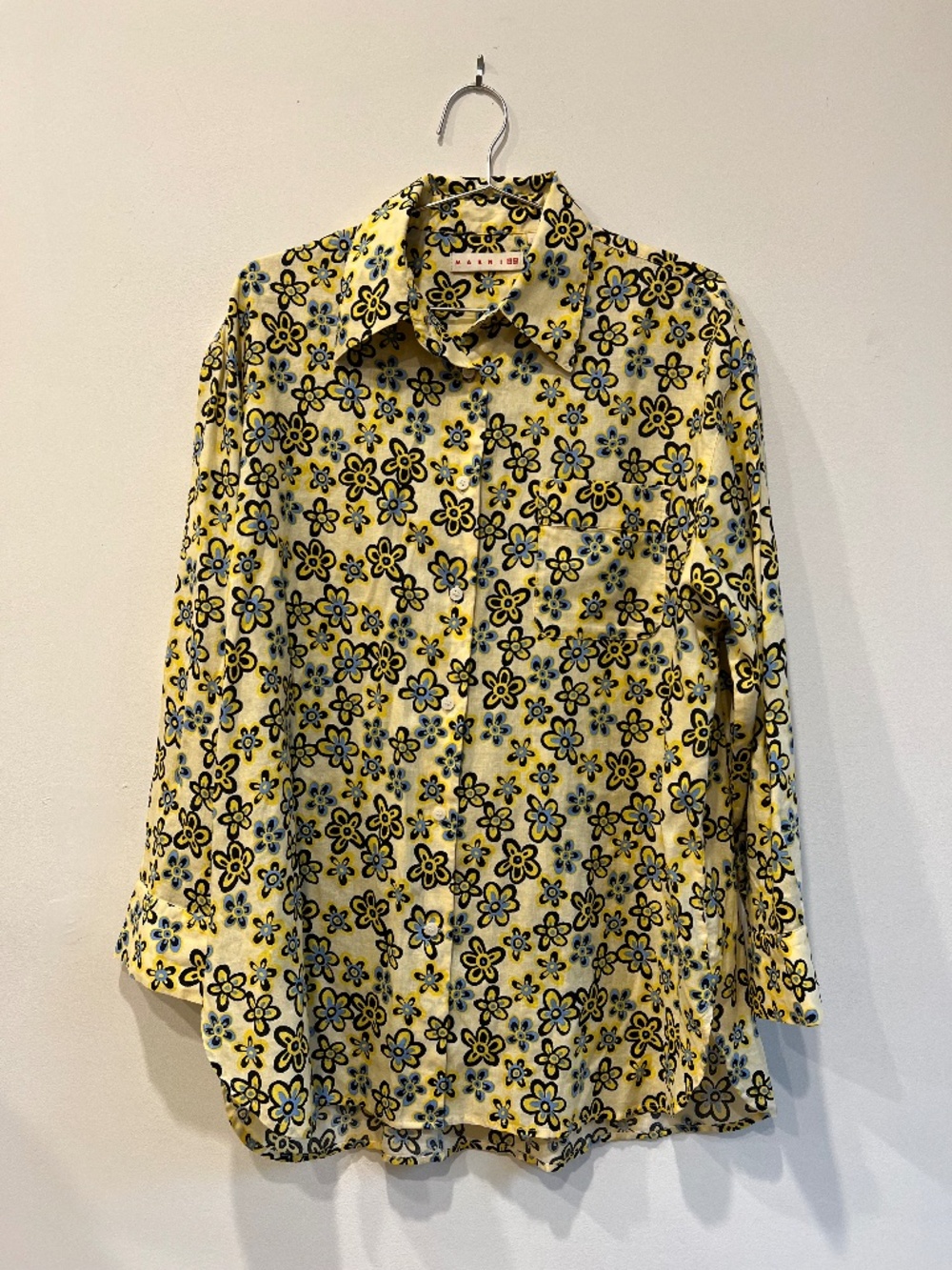 Marni X Uniqlo Yellow Casual Button Down Men's Small
